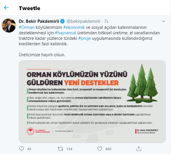 ORMAN KÖYLÜSÜNE DESTEK 1